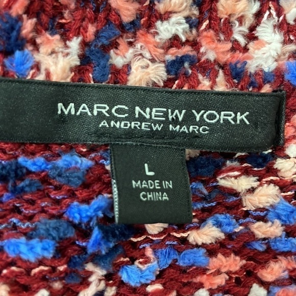 Marc New York L Cardigan Sweater Red White Blue - Picture 5 of 5